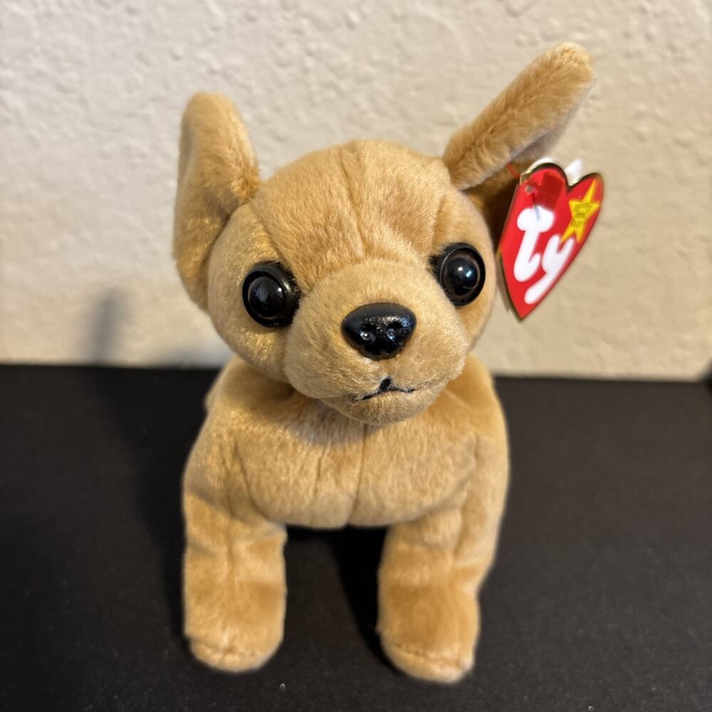 Ty Beanie Baby TINY the Dog - DOB September 8, 1998